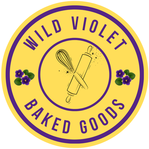 Wild violet baked goods