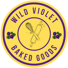 Wild violet baked goods